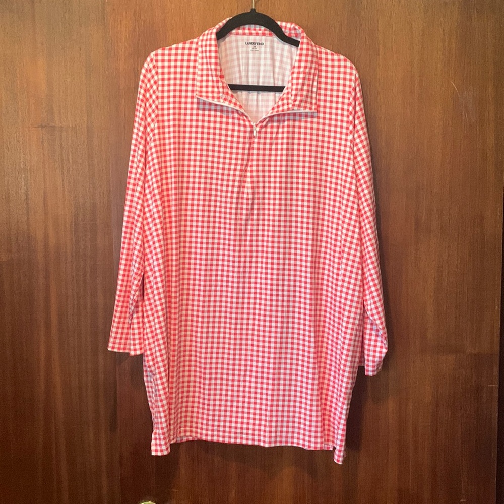 Lands End Rash Guard, 3/4 zip